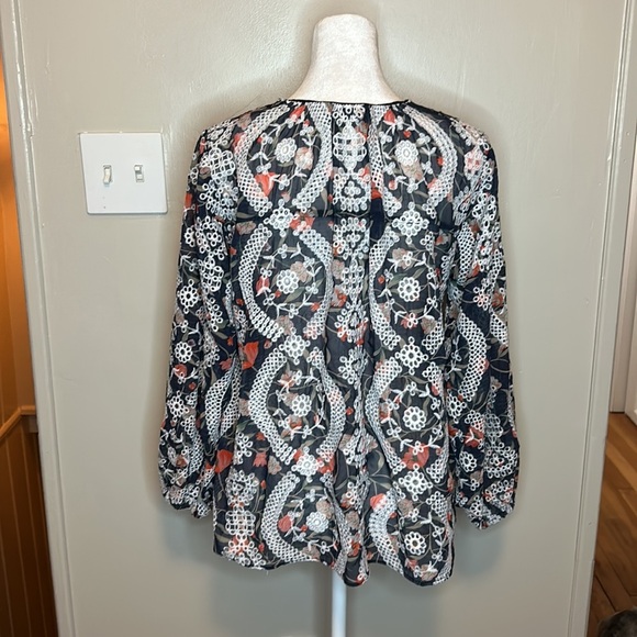 Sachin + Babi x Anthropologie Kalena Embroidered Eyelet Blouse New Size XS - Picture 10 of 13
